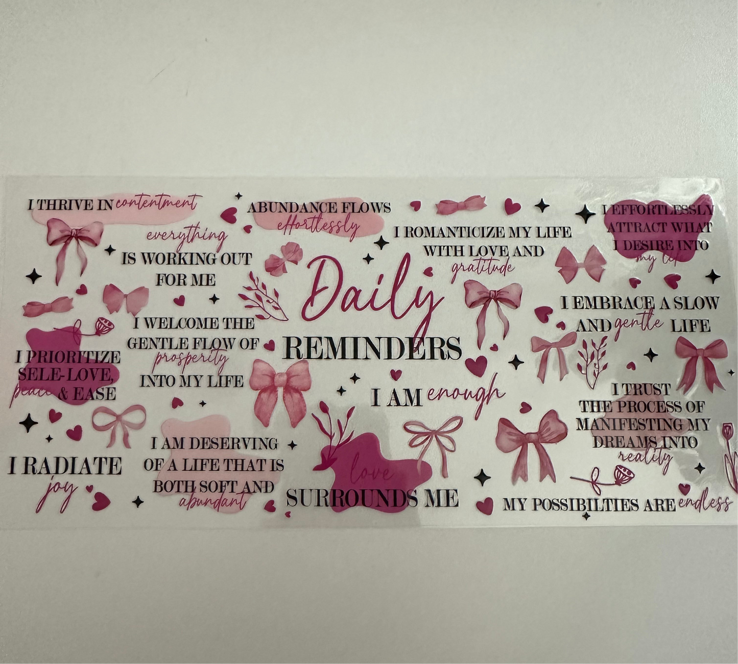 Daily Reminder Decal