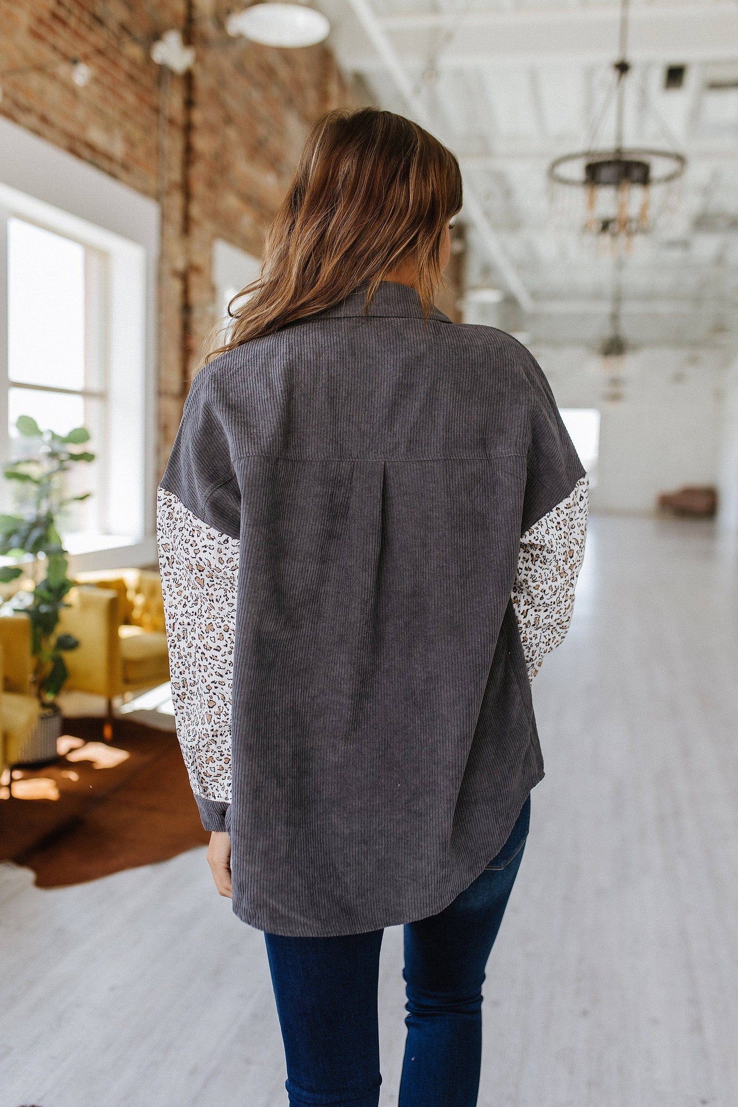 Mavis Leopard Corduroy Jacket