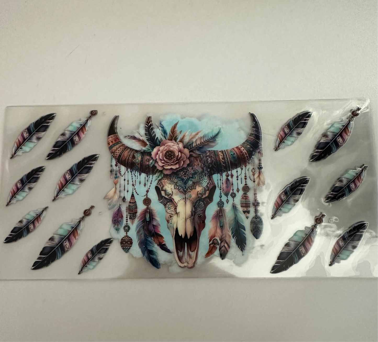 Cow Feather Decal