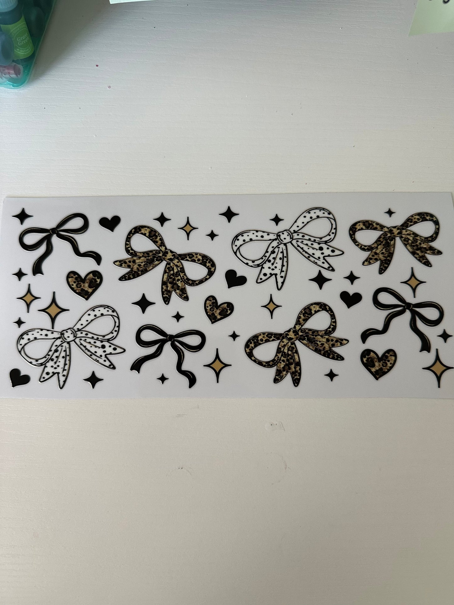 Leopard Bows Decal