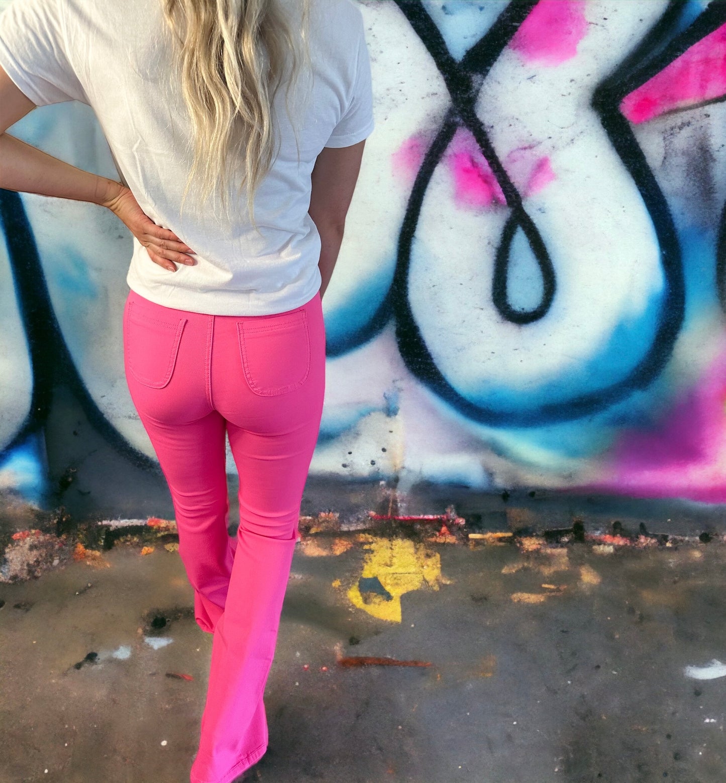 High Waist Disco Bell Flares