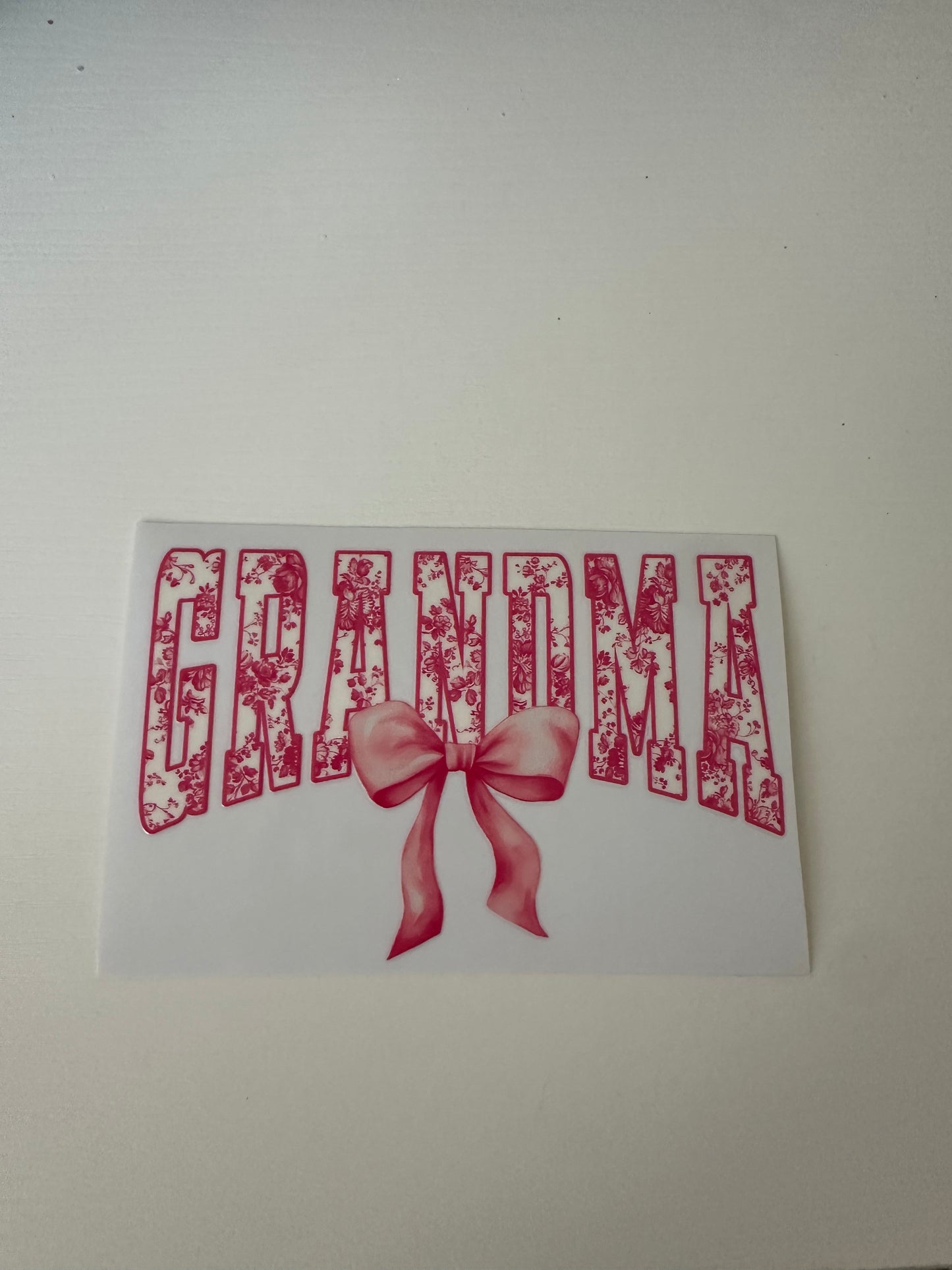 Pink Grandma Decal