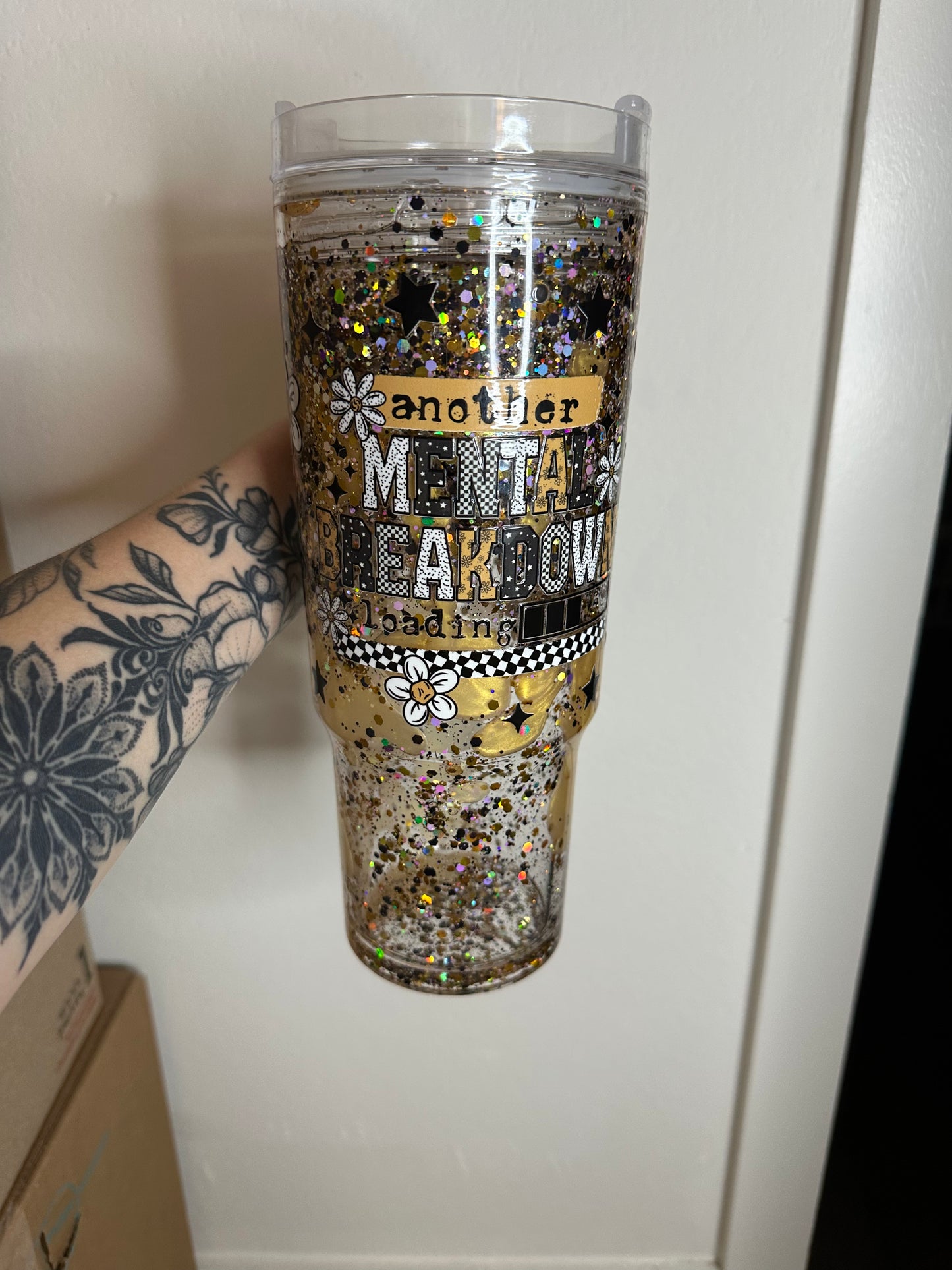 40oz Custom Snowglobe and Lava Tumblers (lava)