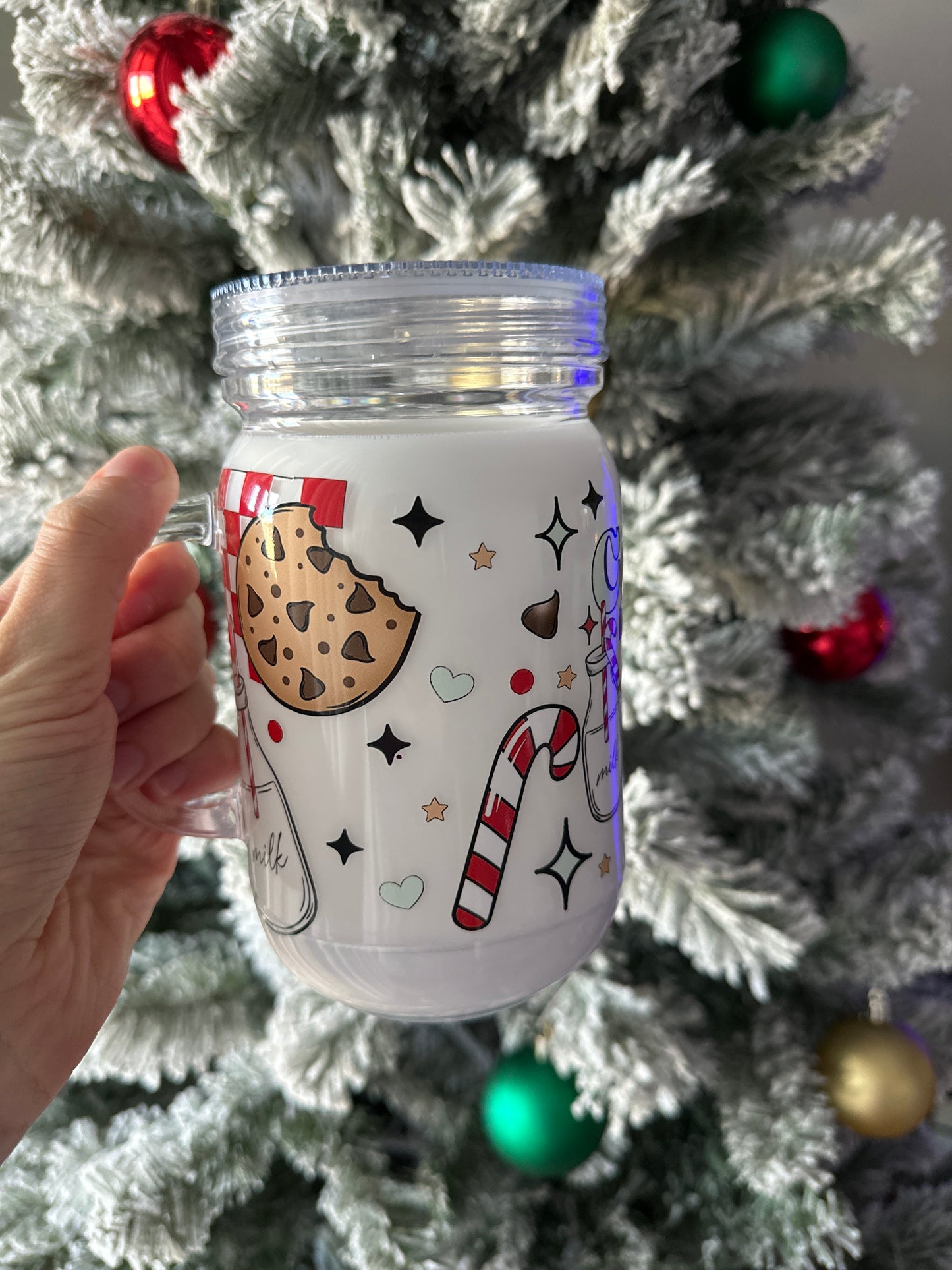 Milk Christmas cup