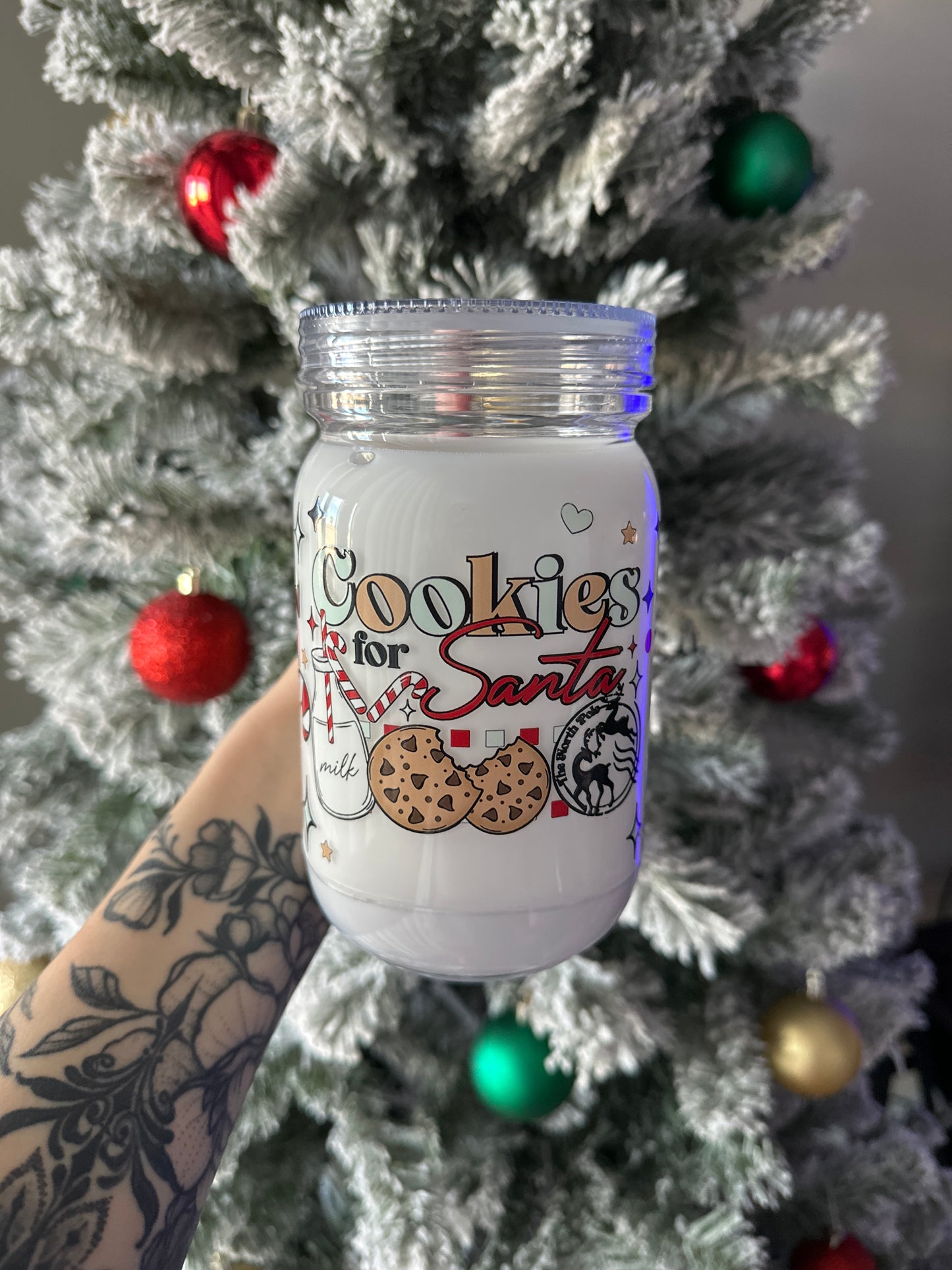 Milk Christmas cup