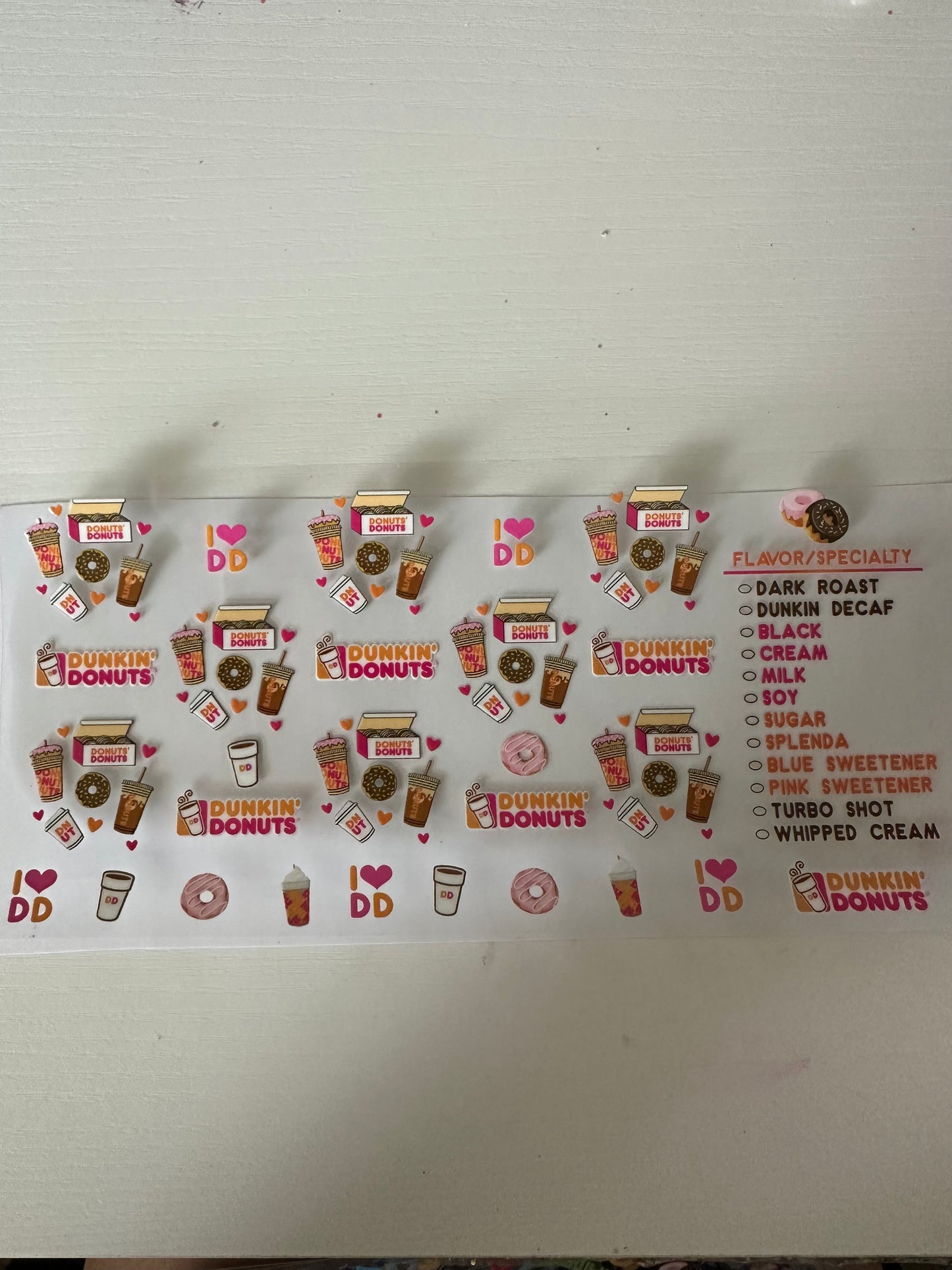 Dunkin decal