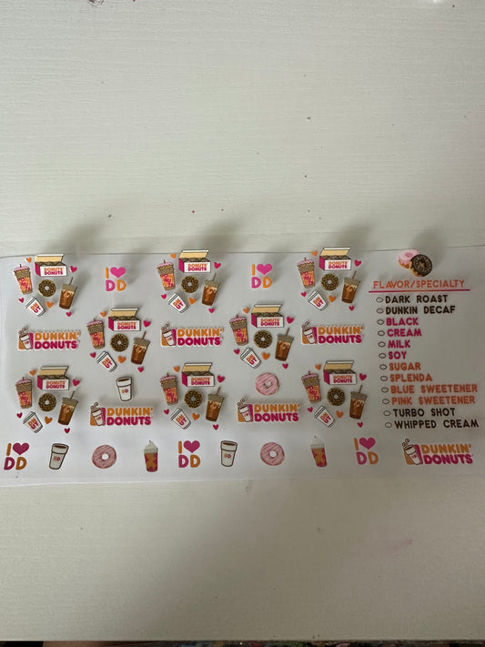 Dunkin decal