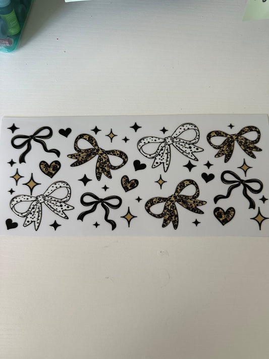 Leopard Bows Decal