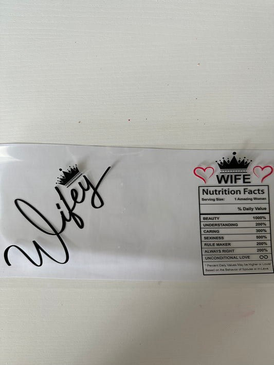 Wifey decal