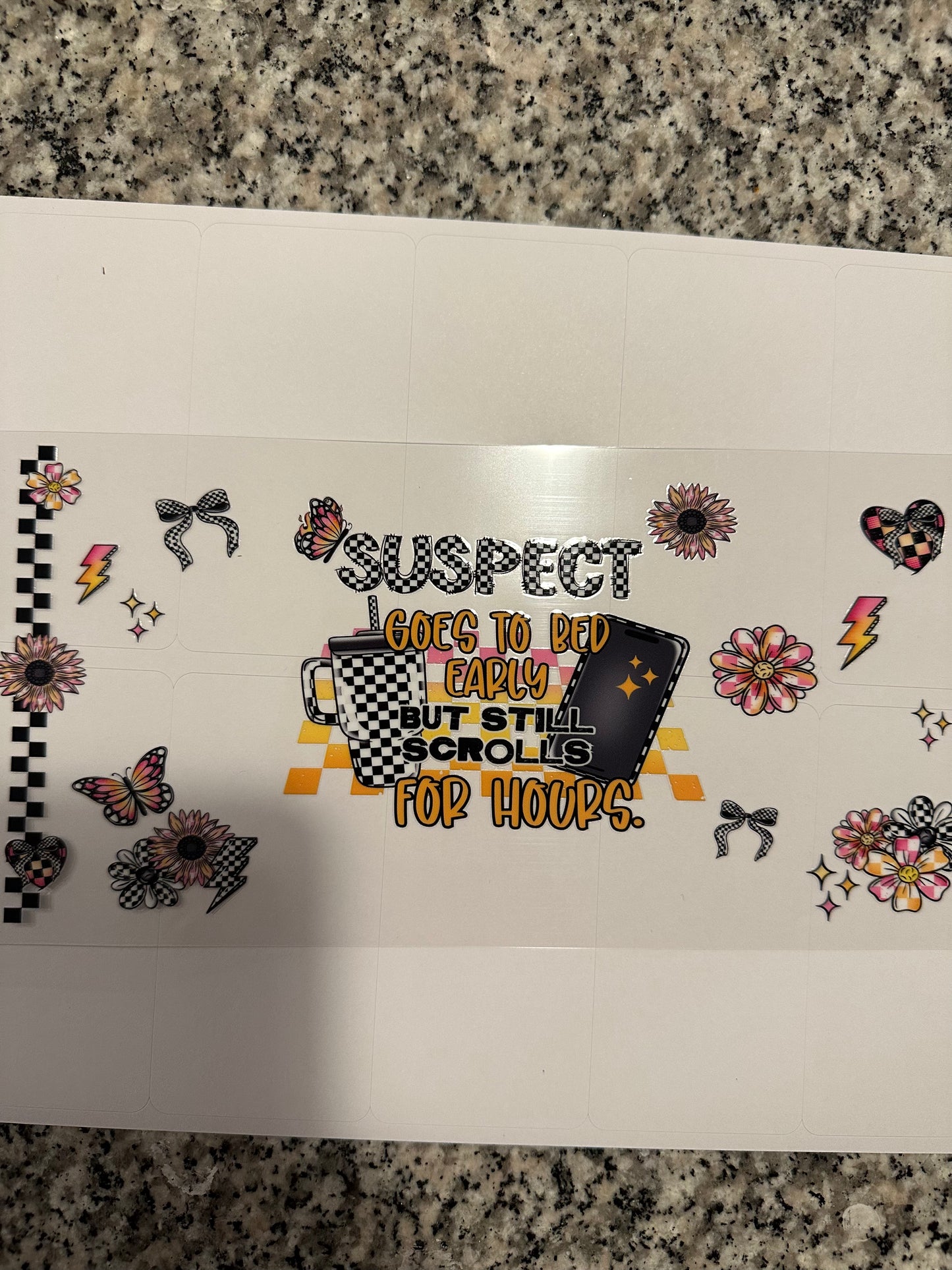 Suspect scrolls for hours