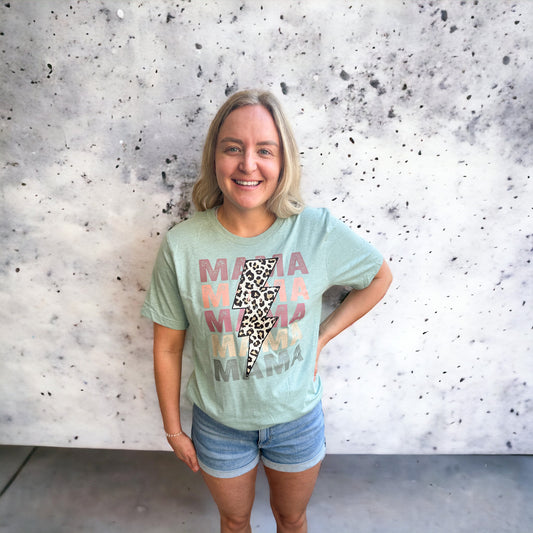 Many Mamas Lightning Tee