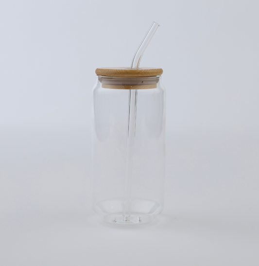 16oz glass Custom Snowglobe Glitter Cup (no lava)