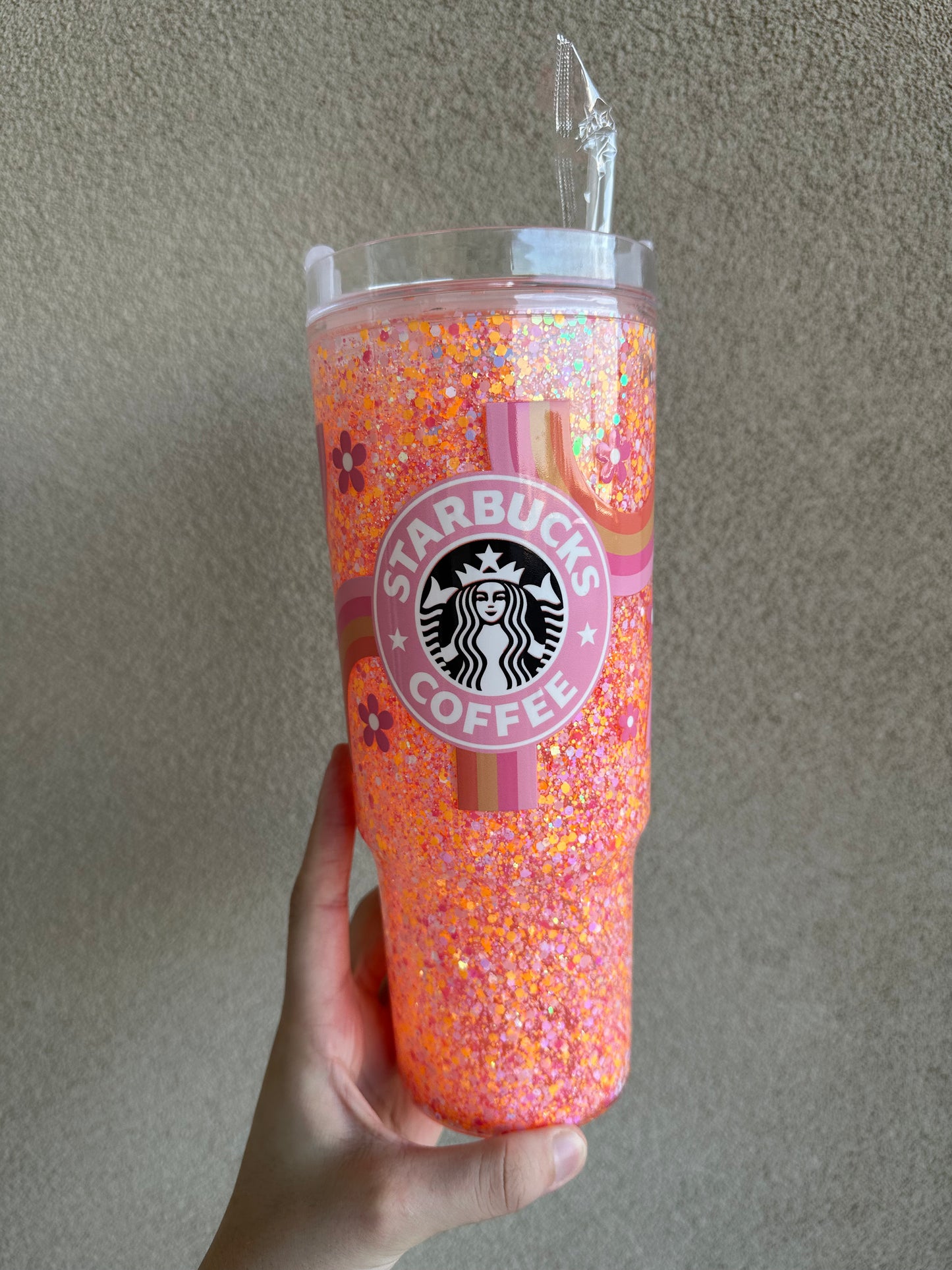 40oz Custom Snowglobe and Lava Tumblers (lava)