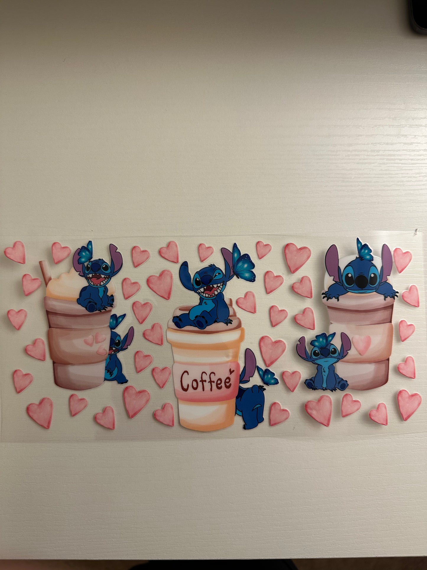 Stitch Hearts Decal
