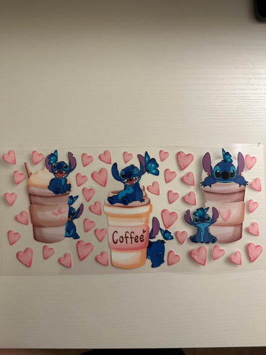Stitch Hearts Decal