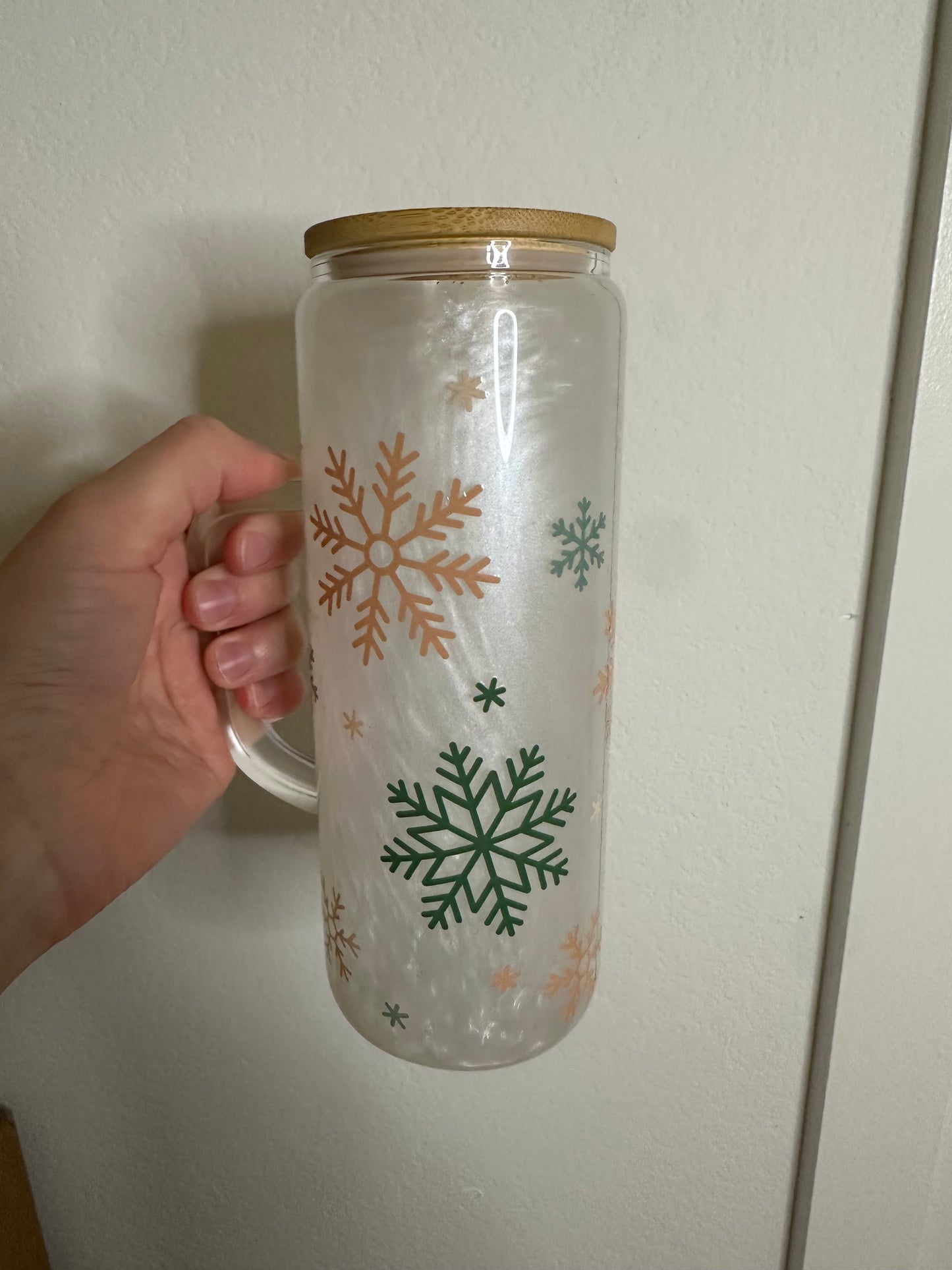 20oz Custom Snowglobe Glitter Cup (no lava)