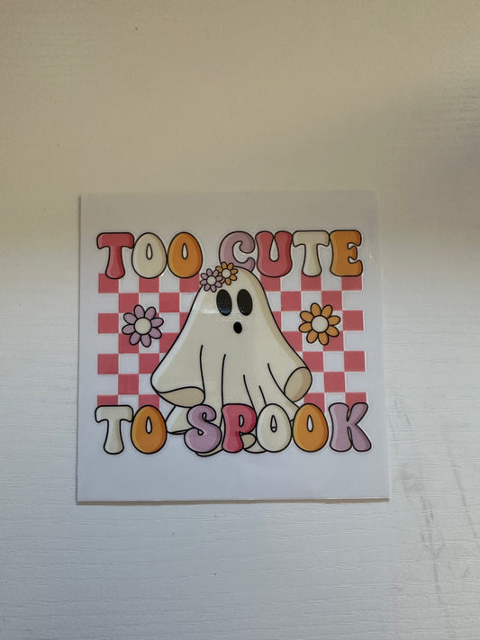 Too Cute To Spook Decal