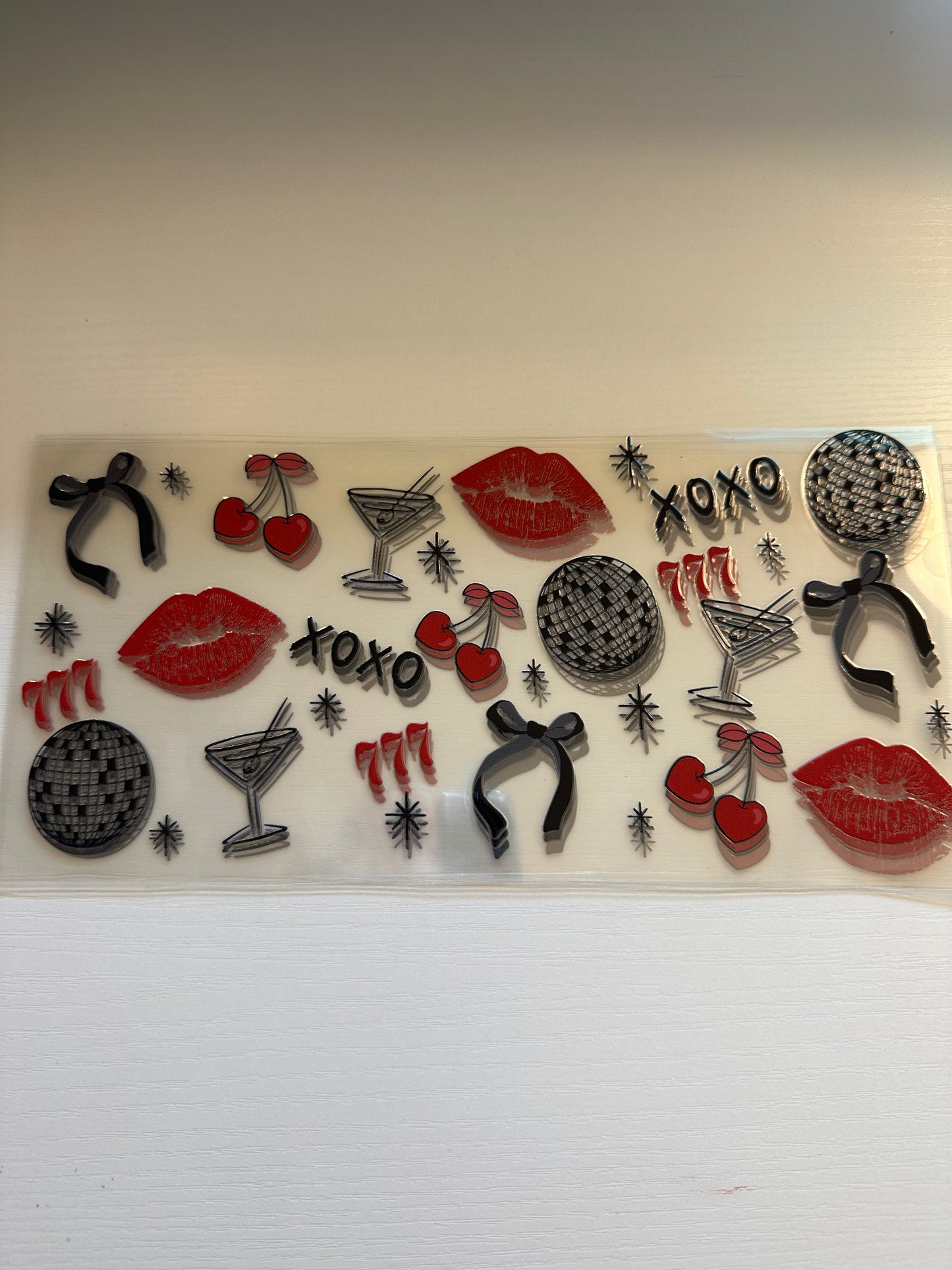 Lips and Disco Decal