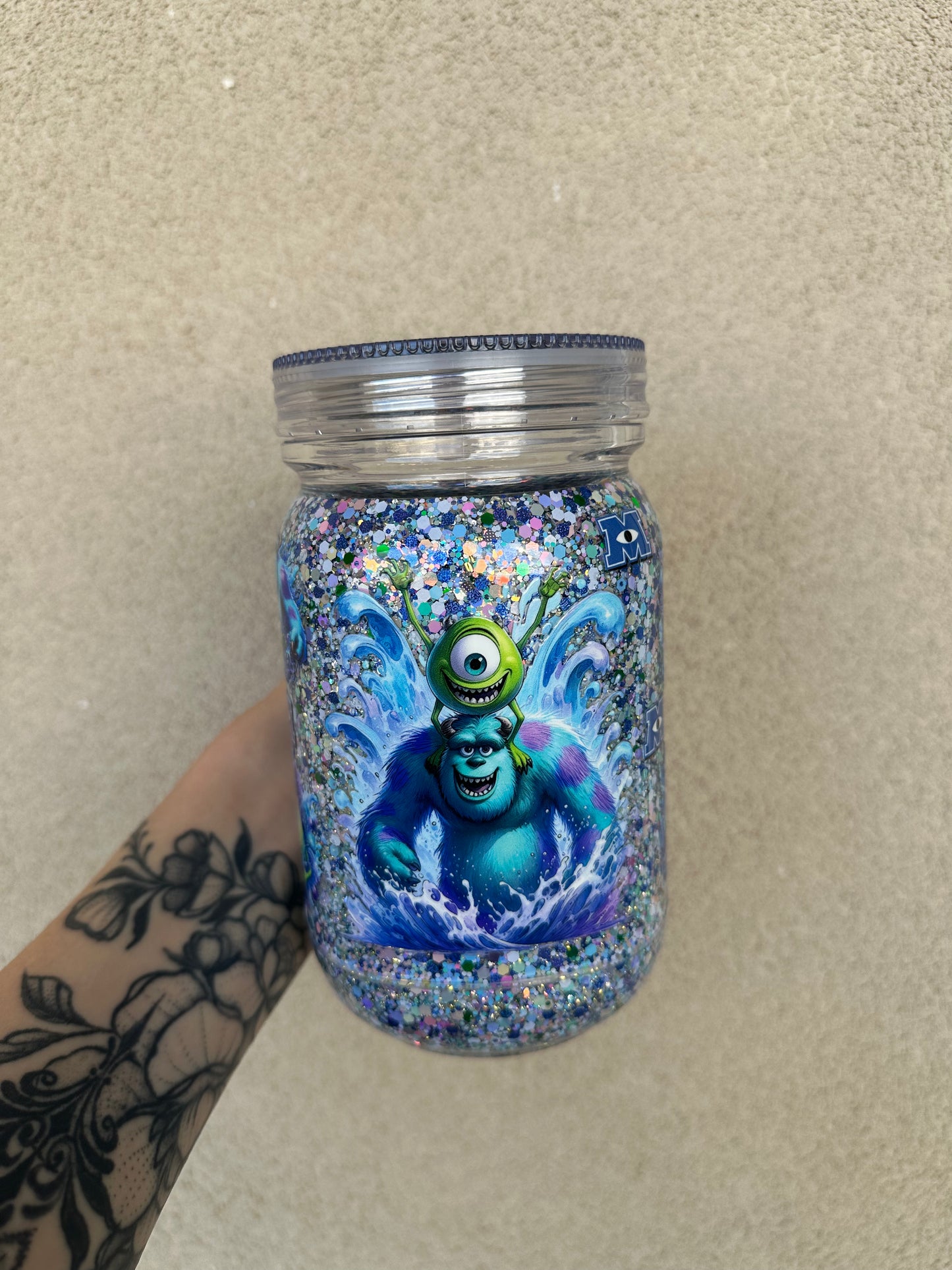 20oz mason monster inc