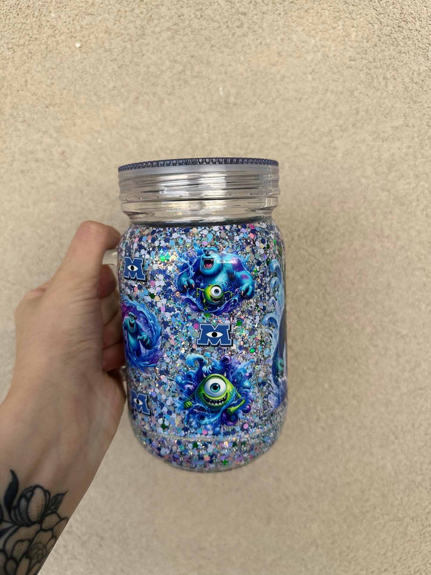 20oz mason monster inc