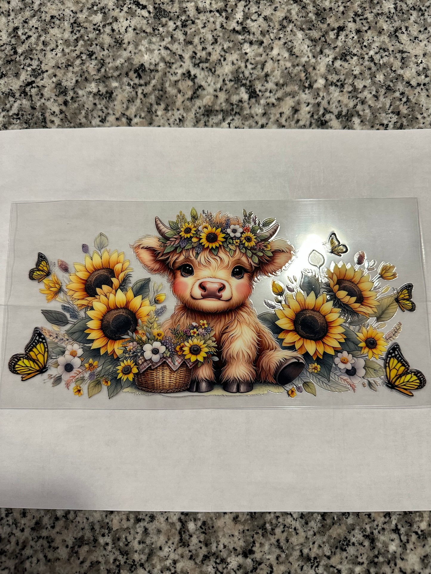 Sunflower cow