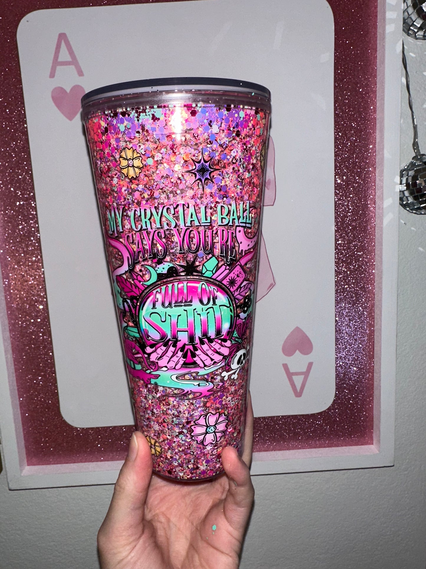 Crystal ball 24oz cup