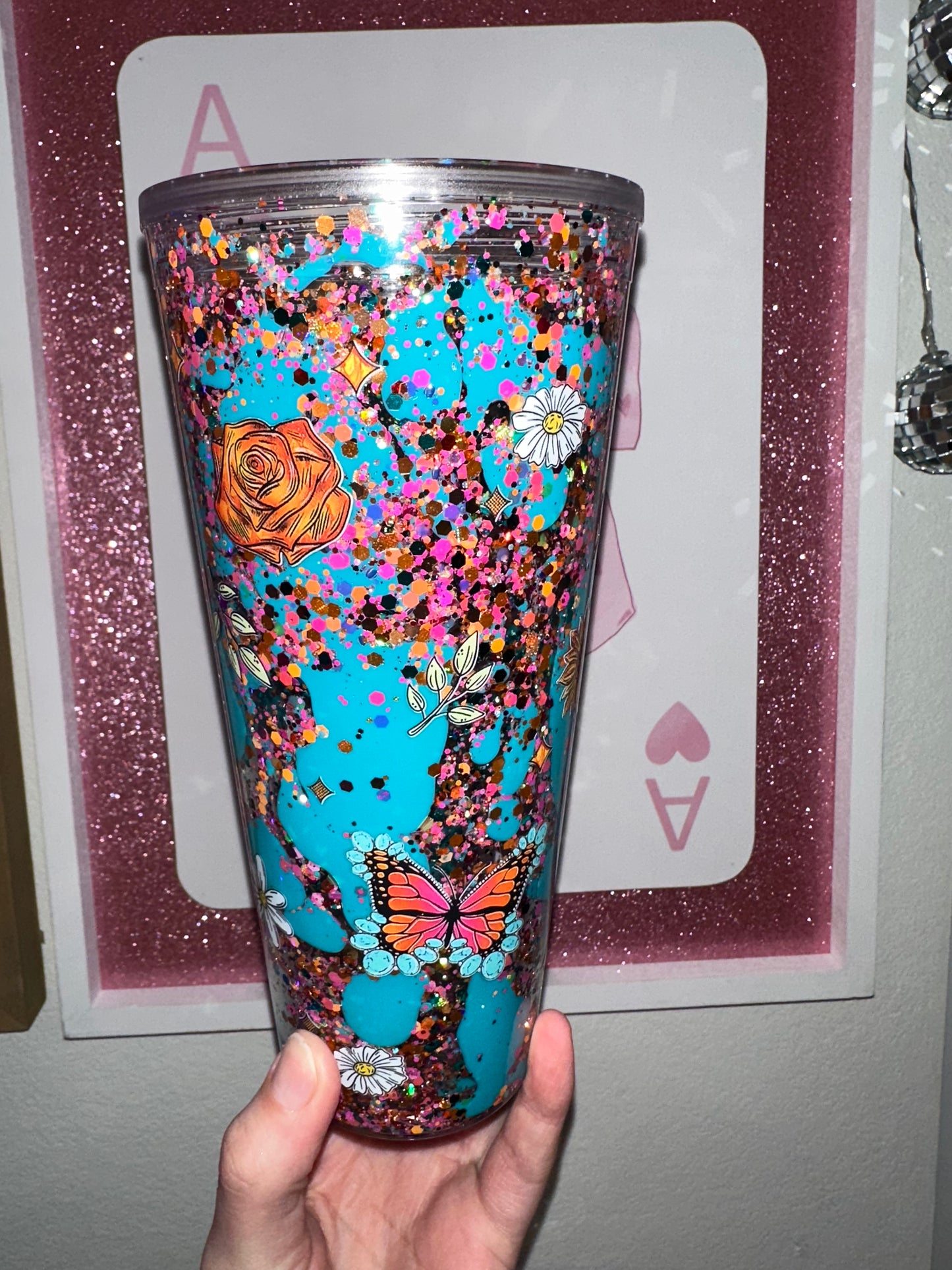 24oz Western buttefly lava