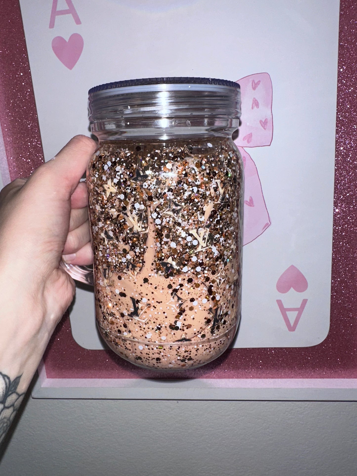 20oz acrylic Leopard LV