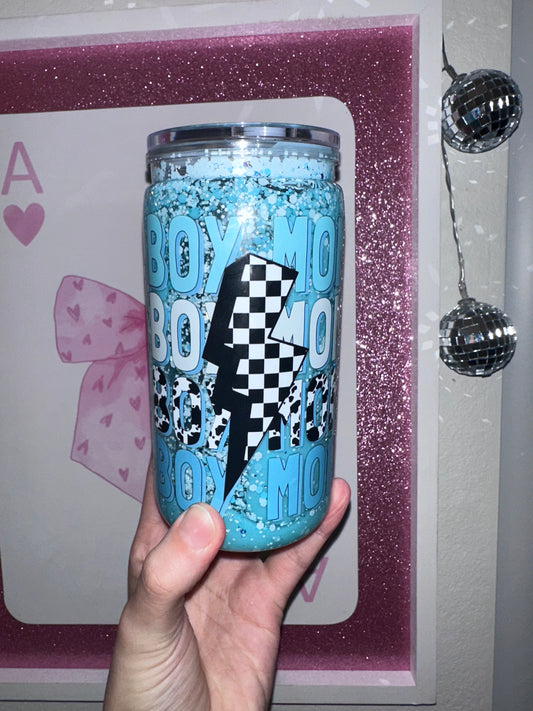 16oz acrylic boy mom