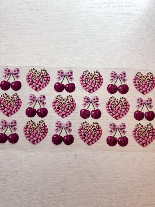 Yarn Hearts Cherries