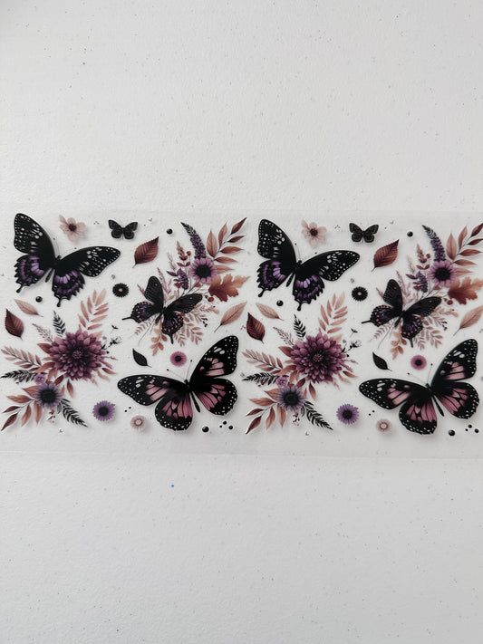 Butterfly and flowers